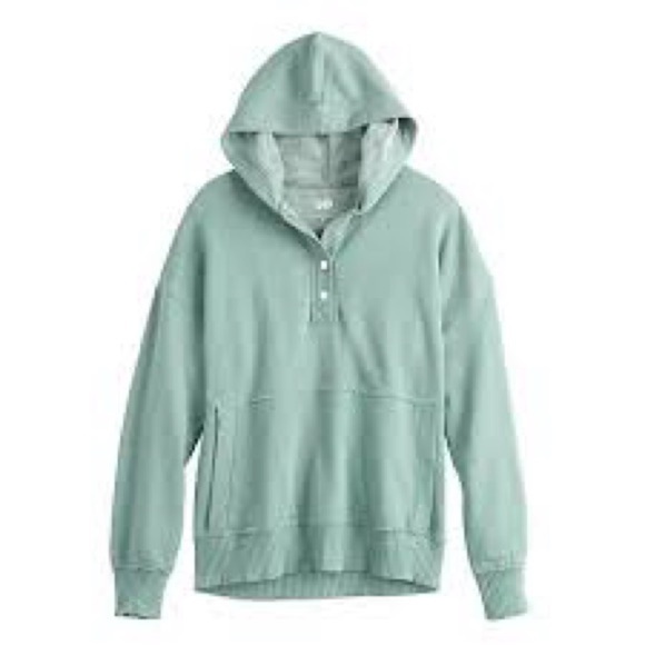 NWT Juniors' SO® 1/4 Snap Hoodie XL - Picture 1 of 5